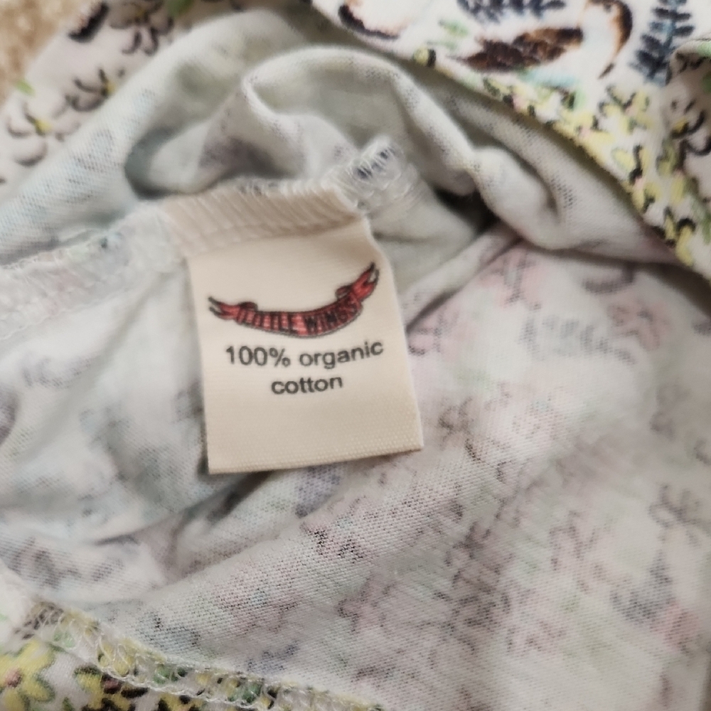 Little Wings Baby Girl 100% Organic Cotton T-Shirt Size 6 Months - Picture 4 of 4